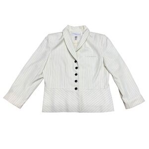 First Issue Liz Claiborne Blazer Jacket Striped Career Women's Size 14